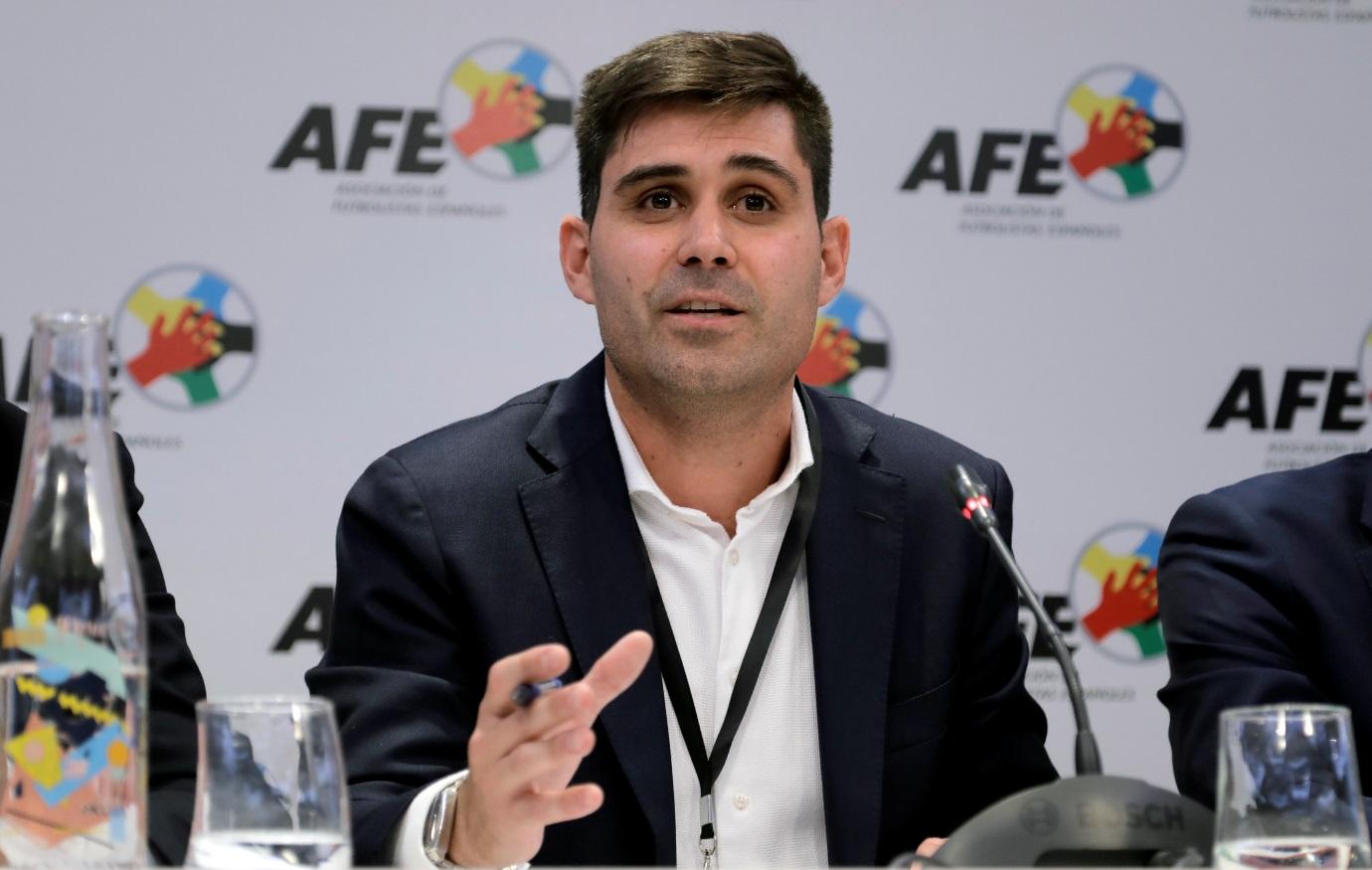 David Aganzo, presidente de AFE, ratificado con un 98,58% de los votos