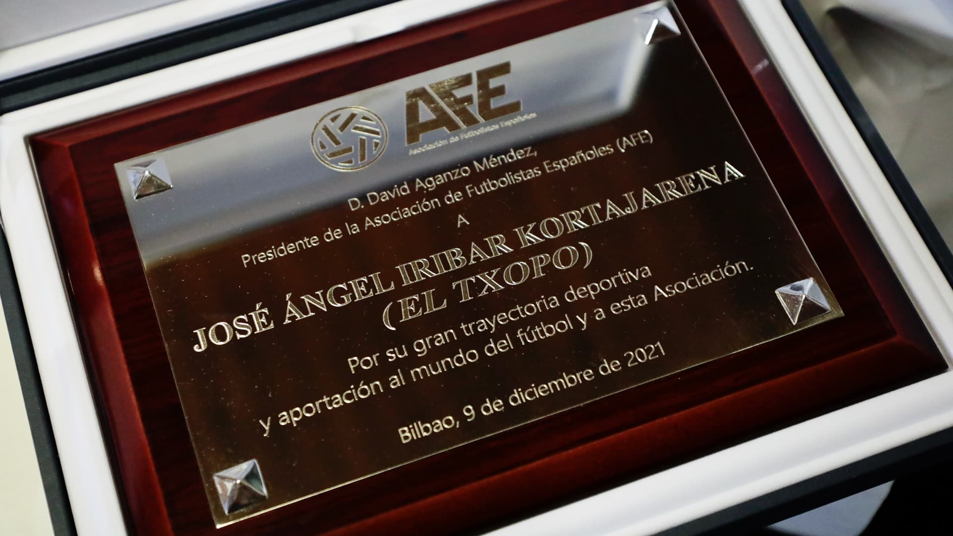 Homenaje AFE - Iribar