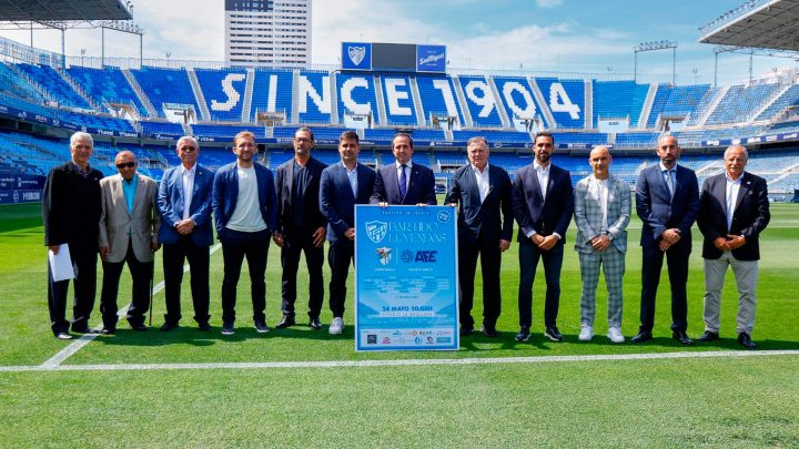 La Selección AFE Fútbol Veteranos se une a la fiesta del 120 aniversario del fútbol en Málaga