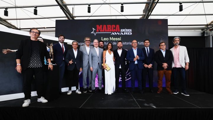 David Aganzo asiste en Miami a la entrega del 'Marca América Award' a Leo Messi