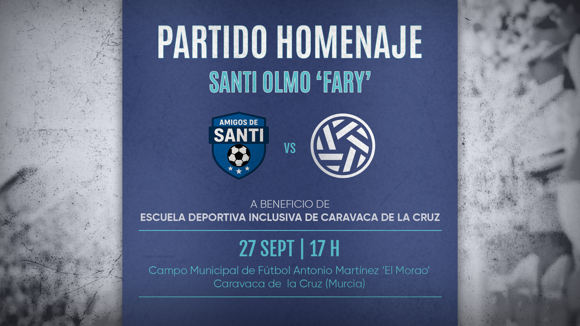 La Selección de Veteranos AFE homenajeará en Caravaca de la Cruz a Santi Olmo en un partido benéfico