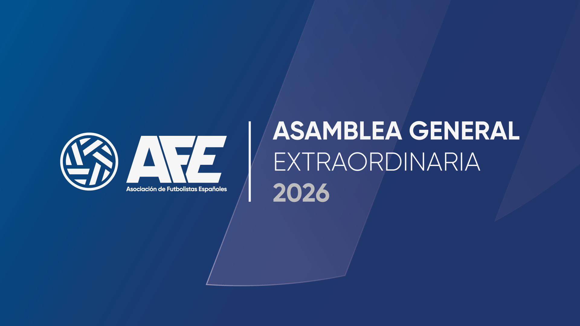 Convocatoria de Asamblea General Extraordinaria de la Asociación de Futbolistas Españoles