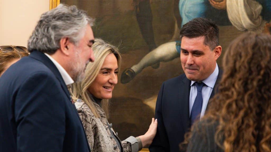 David Aganzo asiste a la reunión de la Comisión Interministerial para la preparación y organización de la Copa Mundial de la FIFA 2030