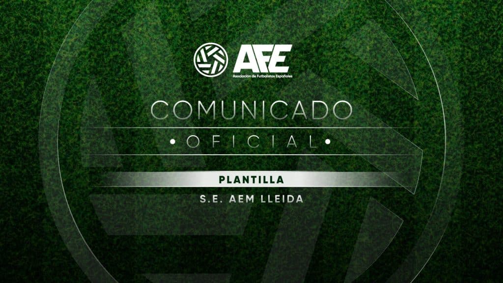 Comunicado de las futbolistas de la primera plantilla de la SE AEM Lleida