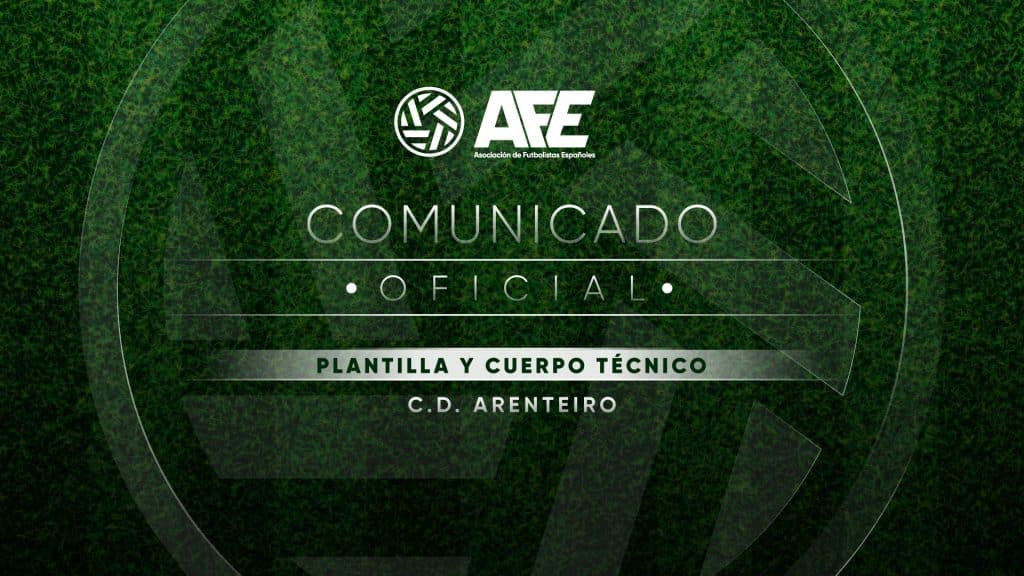 Comunicado de futbolistas y cuerpo técnico del Club Deportivo Arenteiro